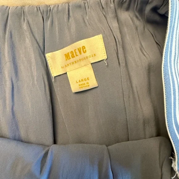 Anthropologie Sky Blue Tulle Midi Skirt - Picture 3 of 4